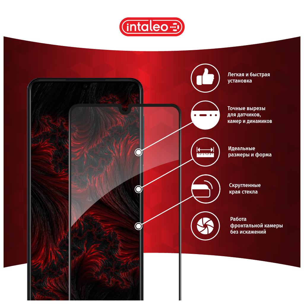 Скло захисне Intaleo Full Glue Samsung M22 (1283126517471) - зображення 3