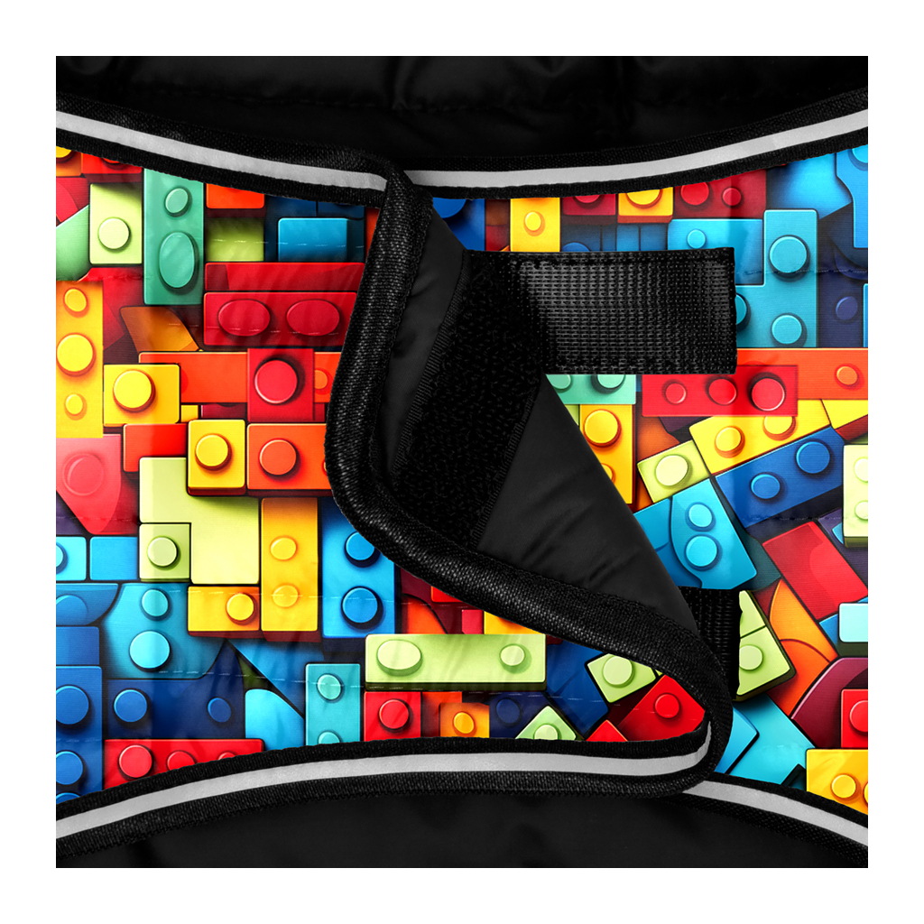 Курточка для тварин WAUDOG Clothes Накидка Блоки L (505-4056) - зображення 4