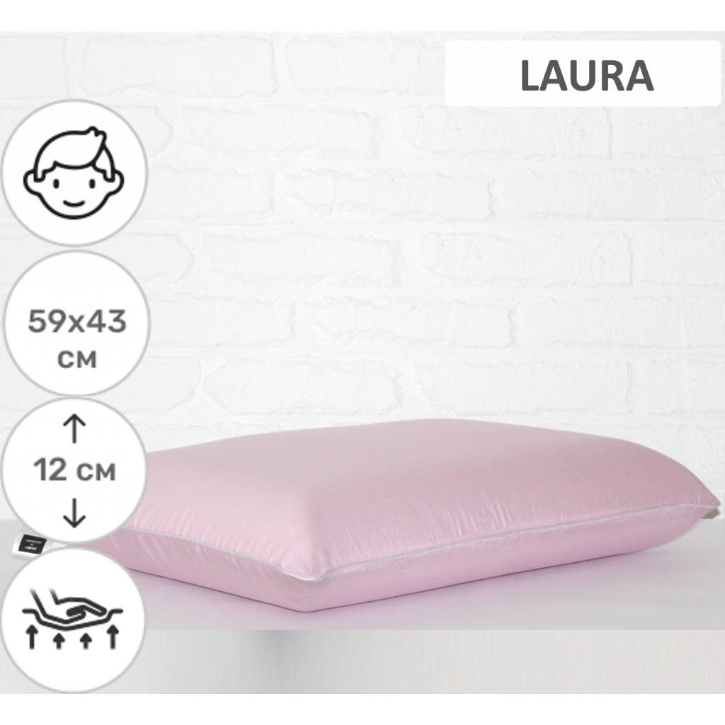 Подушка MirSon ортопедична 6054 Delicate satin Laura Men 59х43х12 (2200003261776) - зображення 2