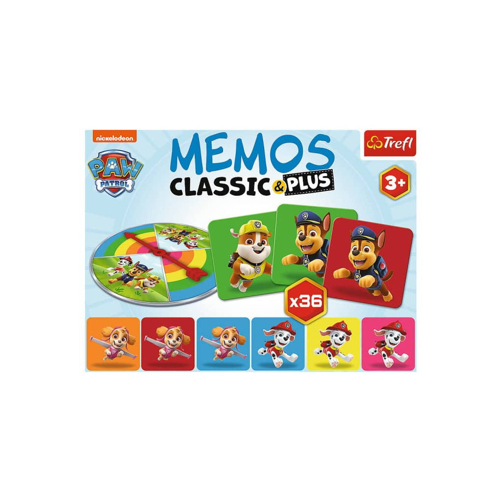 Настільна гра Trefl Мемо Класичні. Цуценячий патруль (Memos Classic&plus. Paw Patrol) (02269) - зображення 4