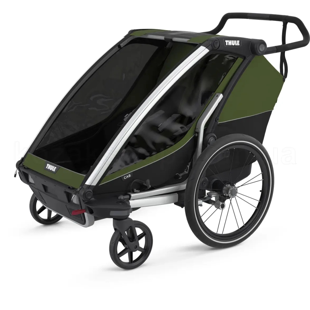 Коляска Thule Chariot Cab Double (Cypress Green) (TH 10204021) - зображення 1