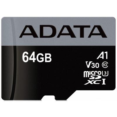Карта пам'яті ADATA 64GB microSD class 10 UHS-I U3 A1 Premier Pro (AUSDX64GUI3V30SA1-RA1) - зображення 2