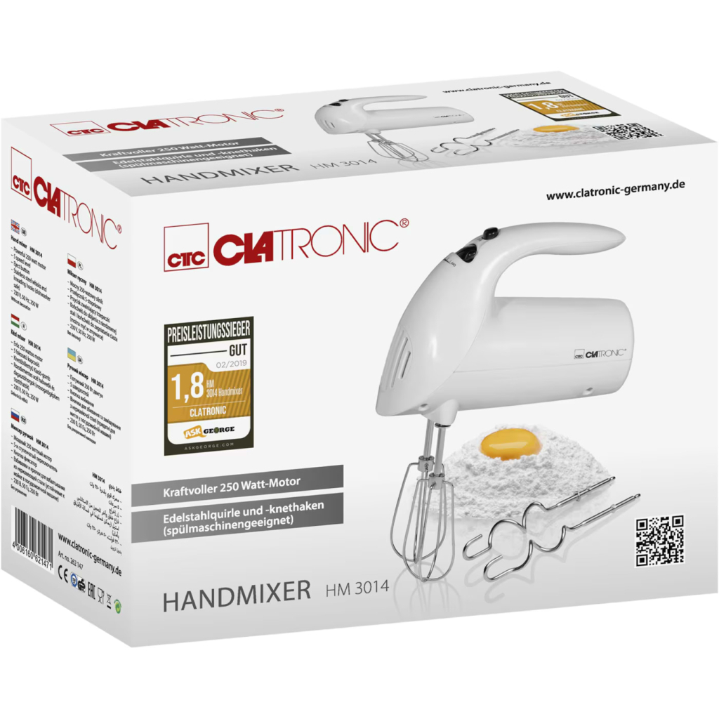 Міксер Clatronic HM 3014 White (HM3014 White) - зображення 7