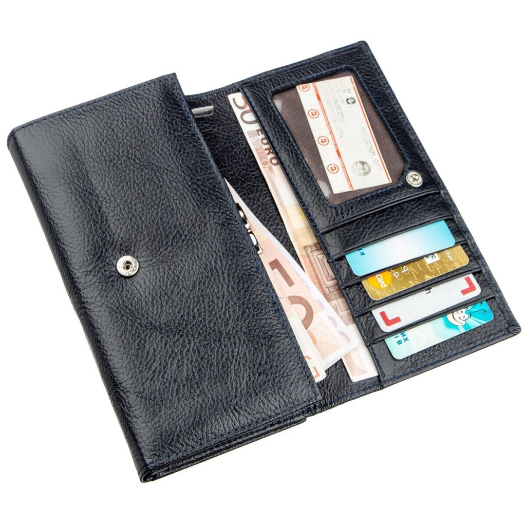 Гаманець ST Leather Сіро-синій (18880) - зображення 6