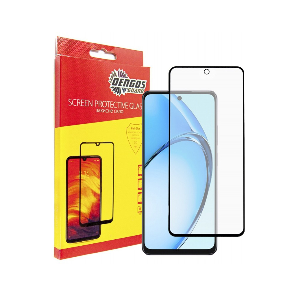 Скло захисне Dengos Full Glue OPPO A60 (black) (TGFG-364) - зображення 1