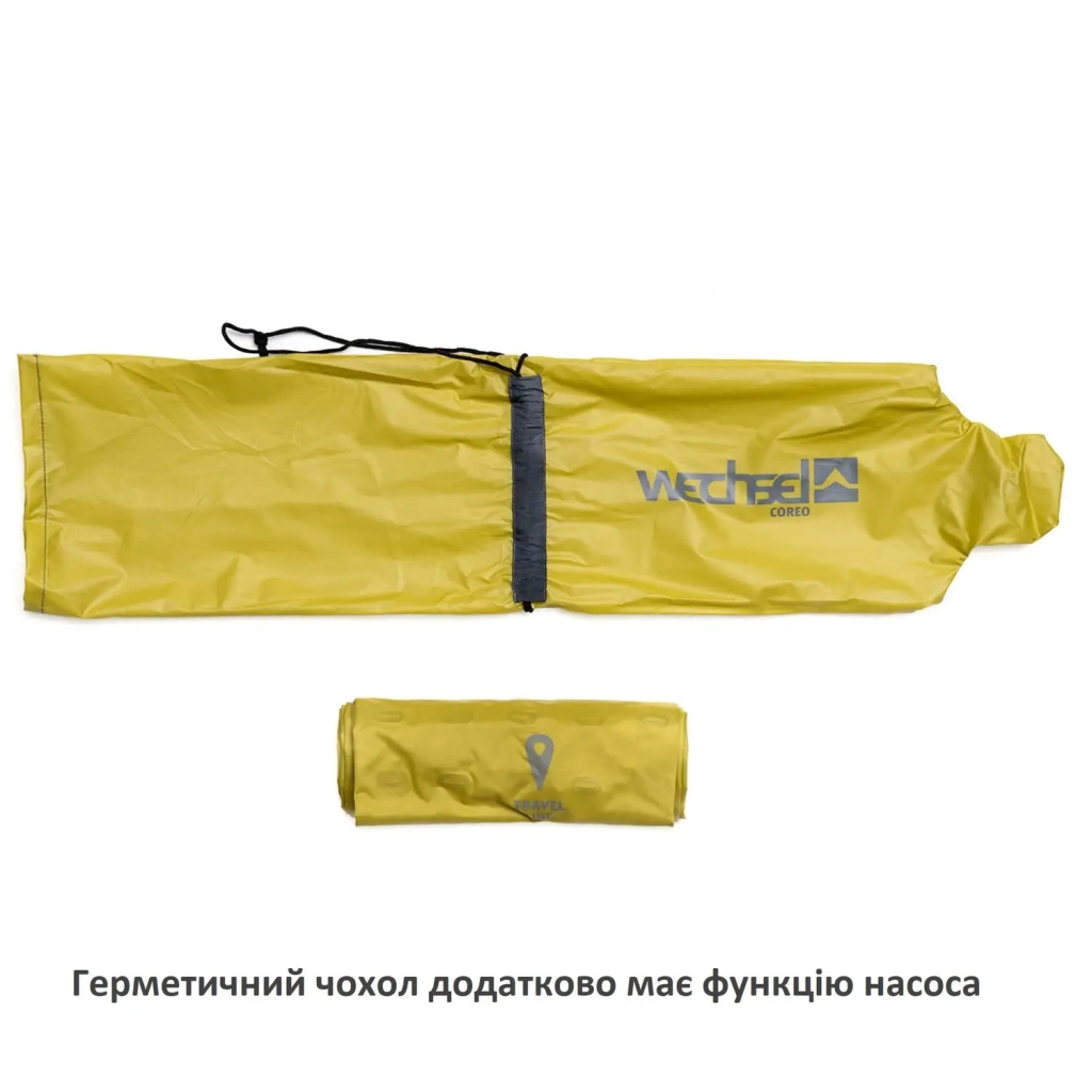 Туристичний килимок Wechsel Coreo Double-Tube TL Lemon/Grey (233122) - зображення 4