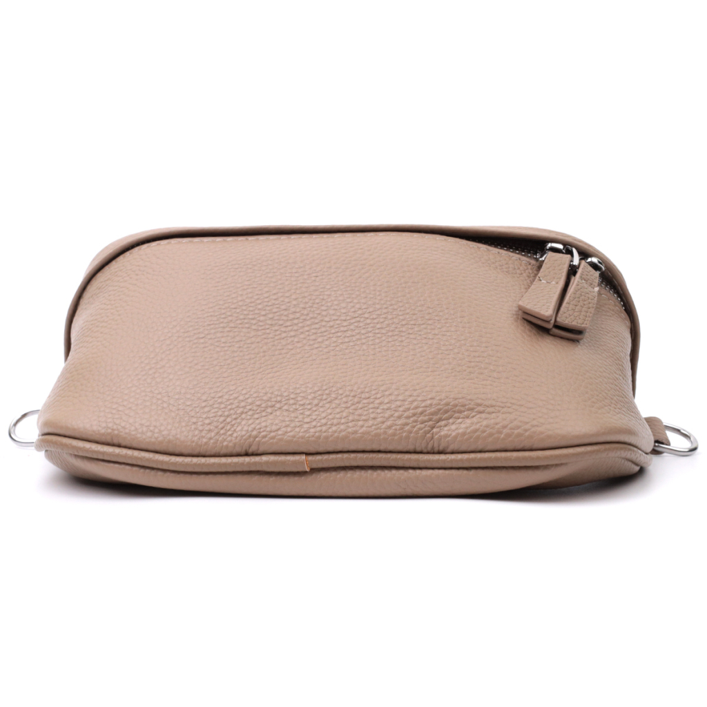 Сумка Vintage Через плече з натуральної шкіри Бежева (22657) - зображення 5