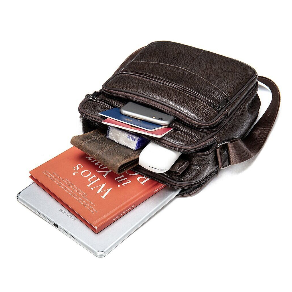 Сумка Vintage Шкіряна Коричнева (14991) - зображення 9