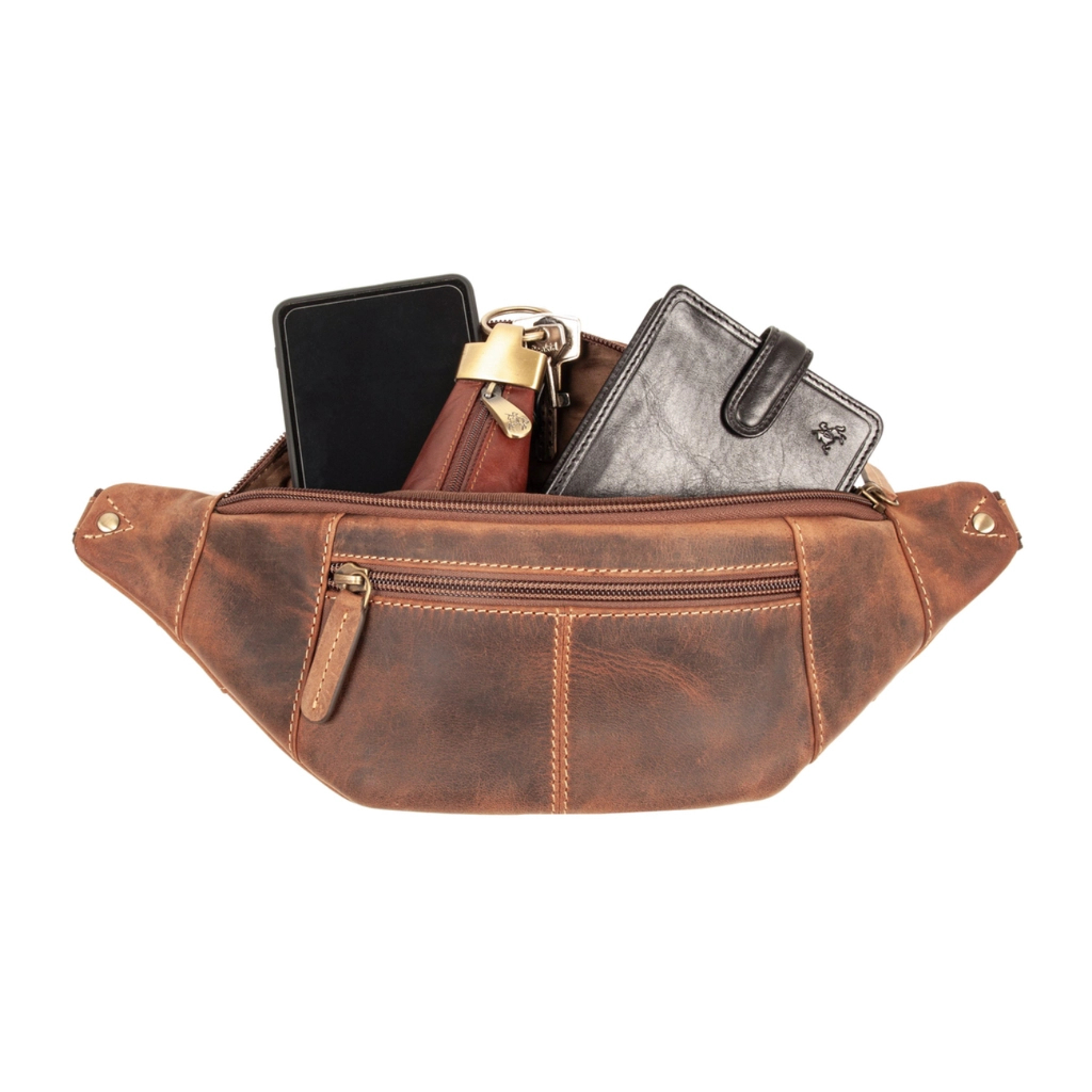 Сумка Visconti 721 Bumbag Large Oil Tan (721 OIL TAN) - зображення 7