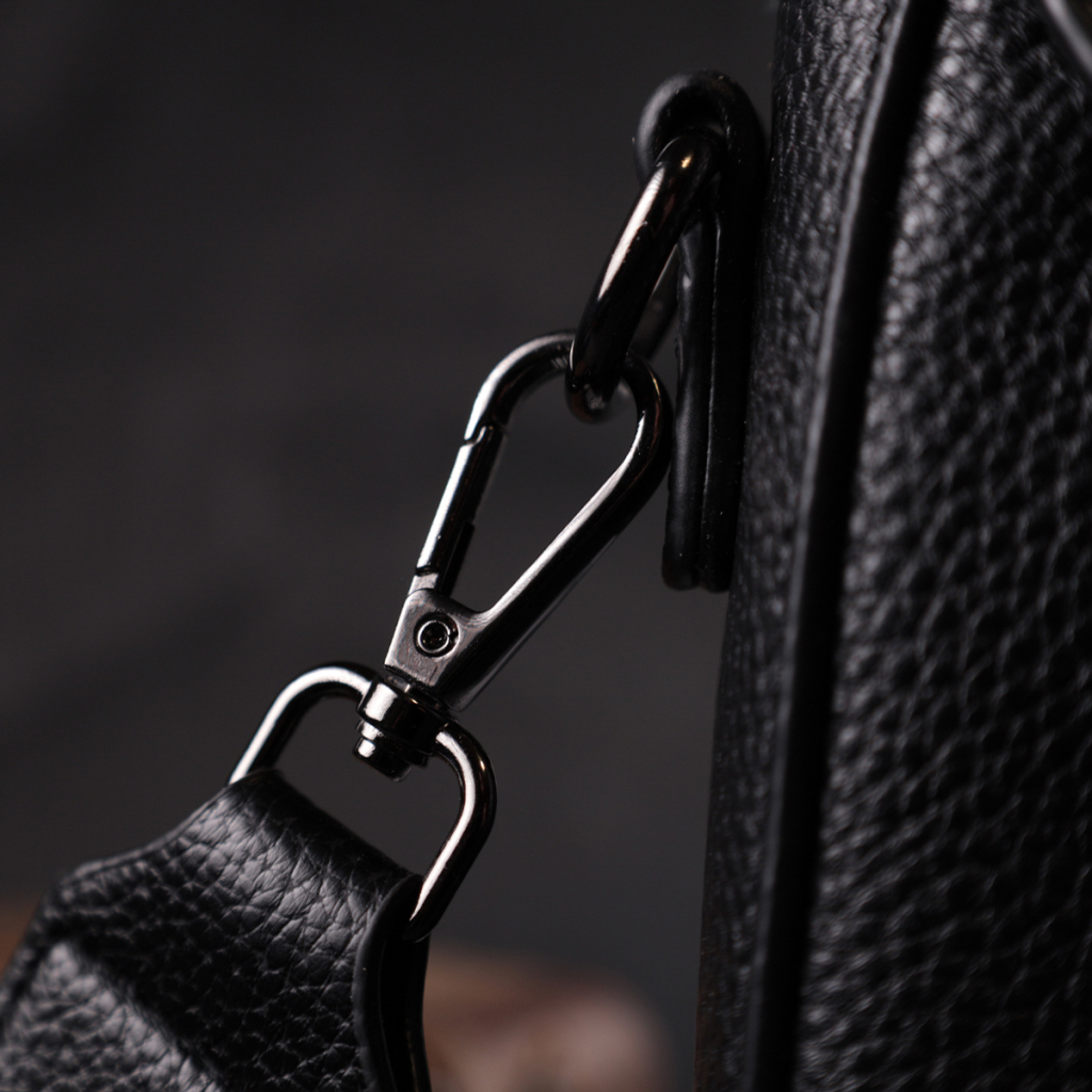 Сумка Vintage Жіноча з натуральної шкіри Чорна (22330) - зображення 10