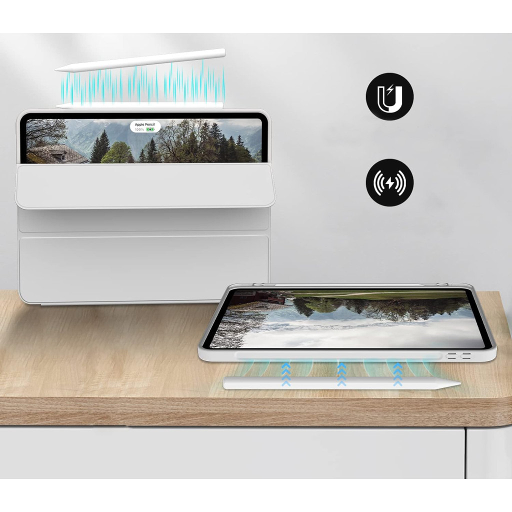 Чохол до планшета BeCover Tri Fold Hard TPU Apple iPad Pro 11 2020/2021/2022 Gray (711111) - зображення 5