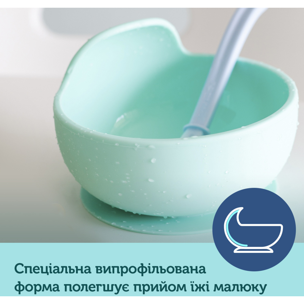 Тарілка дитяча Canpol babies силіконова на присосці - бірюзова (51/400_tur) - зображення 5