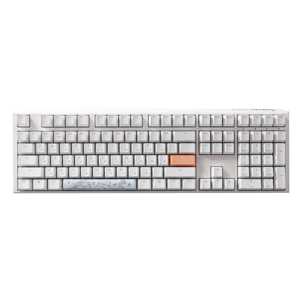 Клавіатура Ducky One 3 Cherry MX Brown RGB UA USB White (DKON2108ST-BUAPXPWWWSC1) - зображення 2