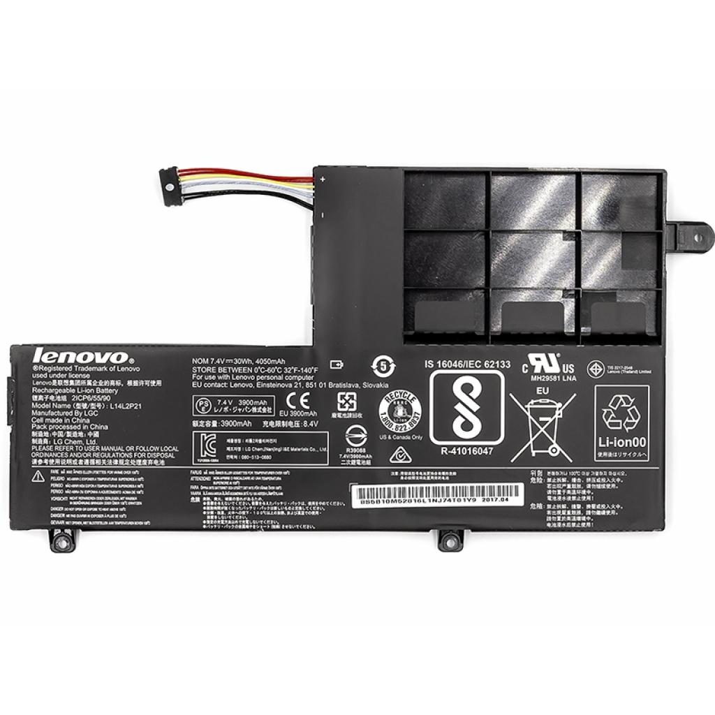 Акумулятор до ноутбука PowerPlant LENOVO Ideapad 300S (L14M2P21) 7.4V 30Wh (NB480715) - зображення 1