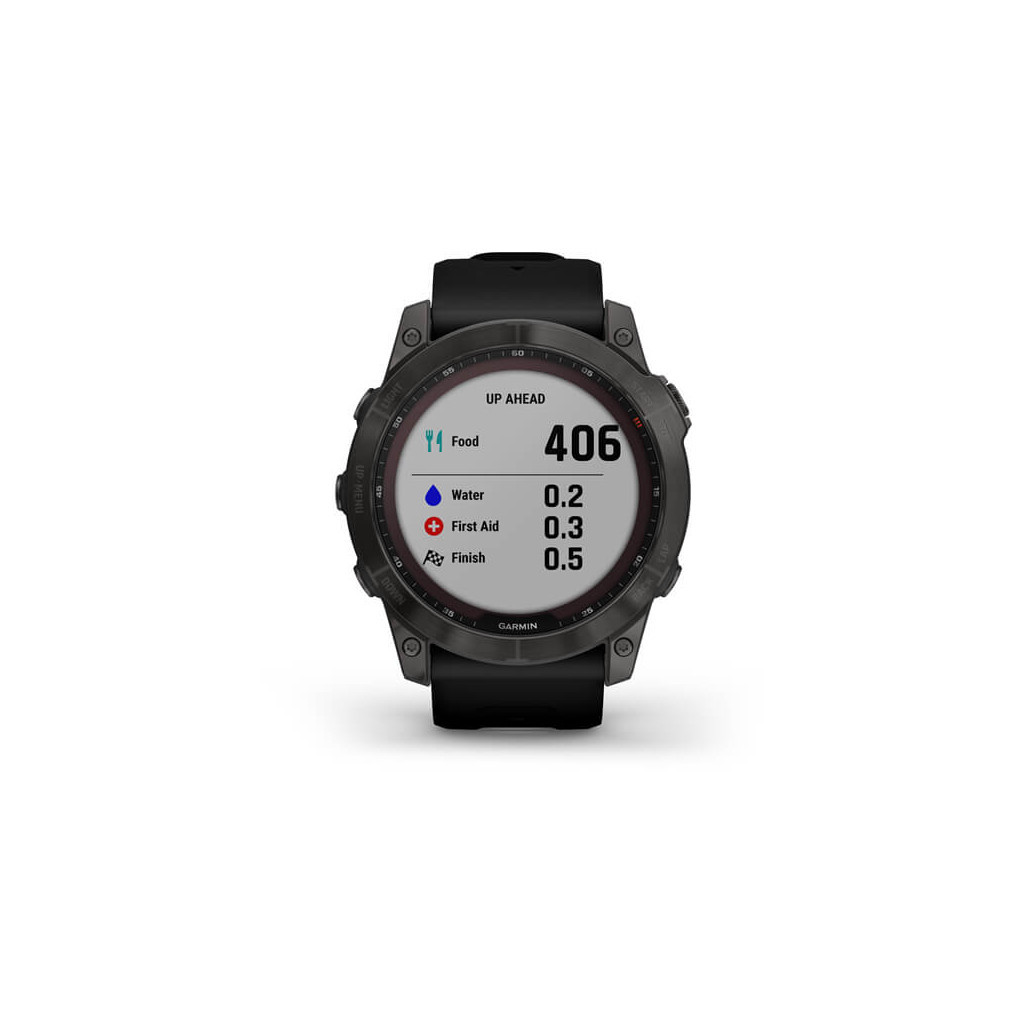 Смарт-годинник Garmin fenix 7X Sapph Sol Carbon Gray DLC Ti w/ Black, GPS (010-02541-11) - зображення 8
