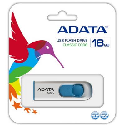 USB флеш накопичувач ADATA 16GB C008 White USB 2.0 (AC008-16G-RWE) - зображення 5