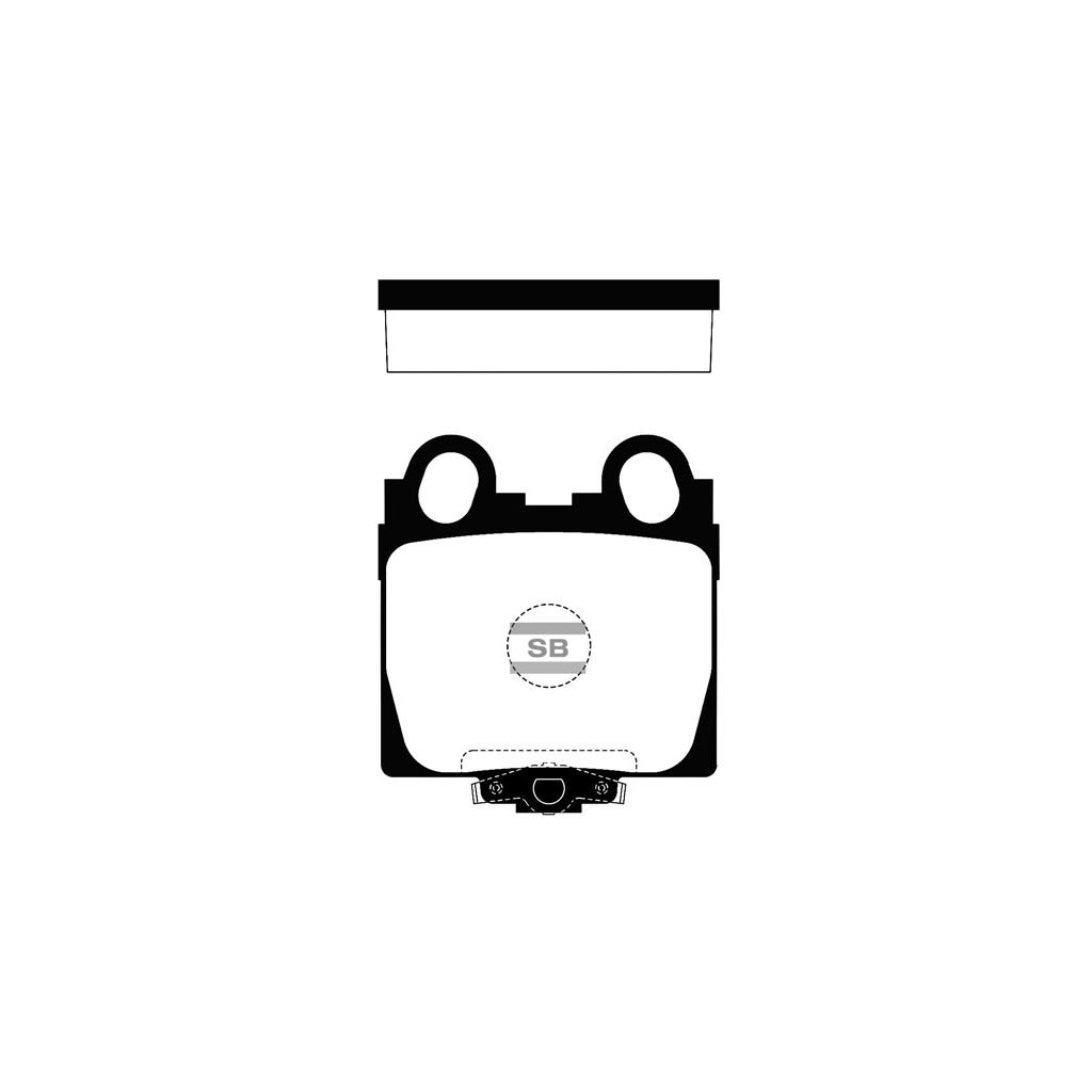 Гальмівні колодки HI-Q SP1554 - зображення 1