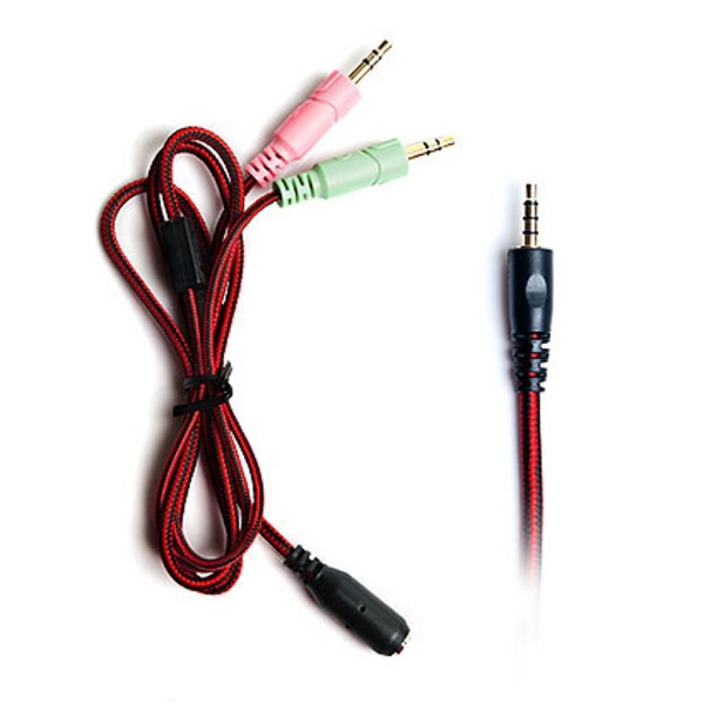 Навушники REAL-EL GDX-7550 Black-Red - зображення 7