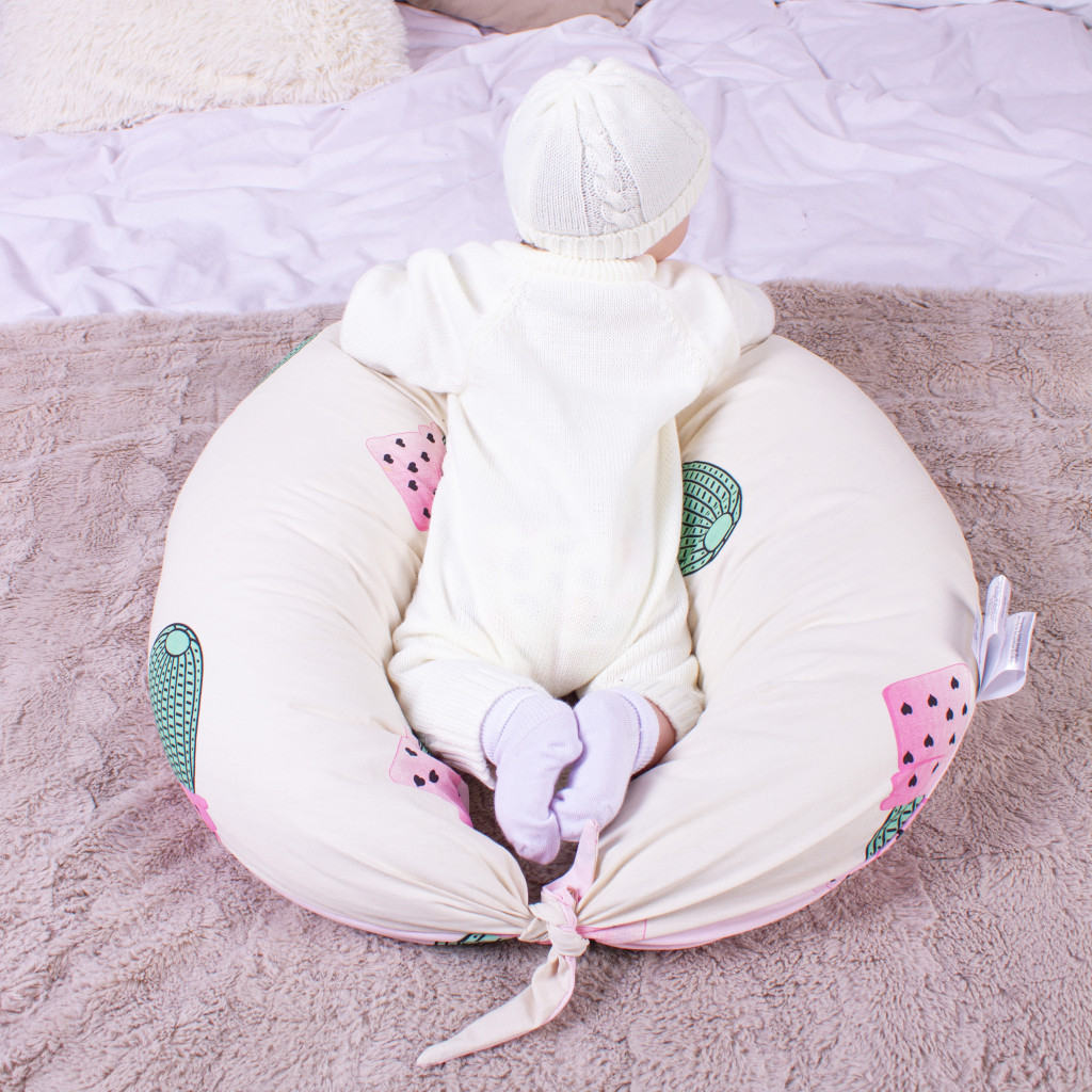 Подушка MirSon для вагітних та годування №8307 Print Line 17-0229 Kruzita Бязь 30х170х20 см (2200006200321) - зображення 8