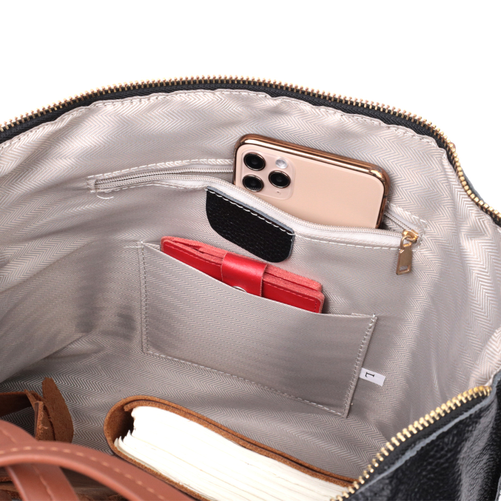 Сумка Vintage З натуральної шкіри Чорна (22303) - зображення 7