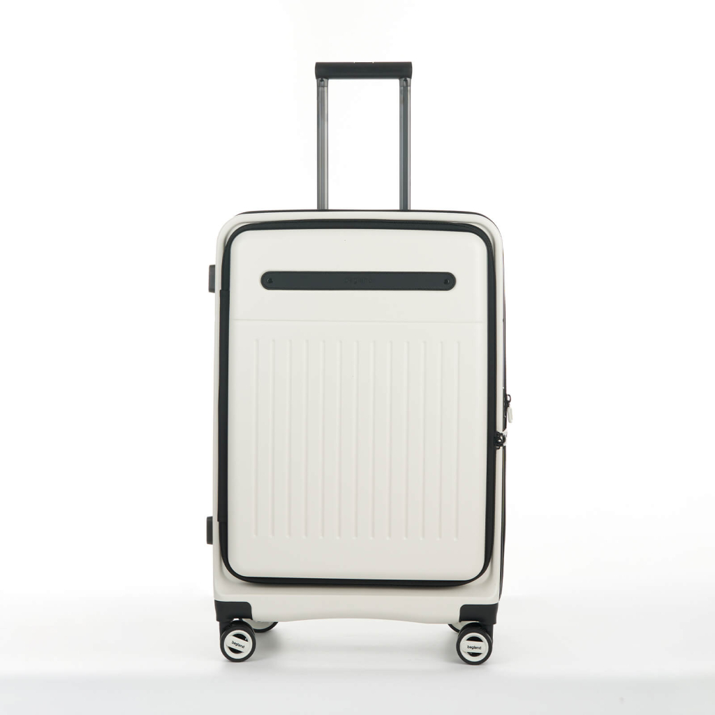 Валіза Bagland середня 72 л біла (1140621766) - зображення 1
