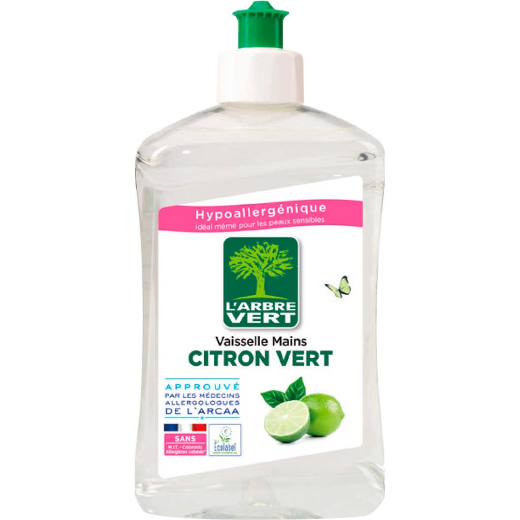 Засіб для ручного миття посуду L'Arbre Vert Лайм 500 мл (3450601016233) - зображення 1