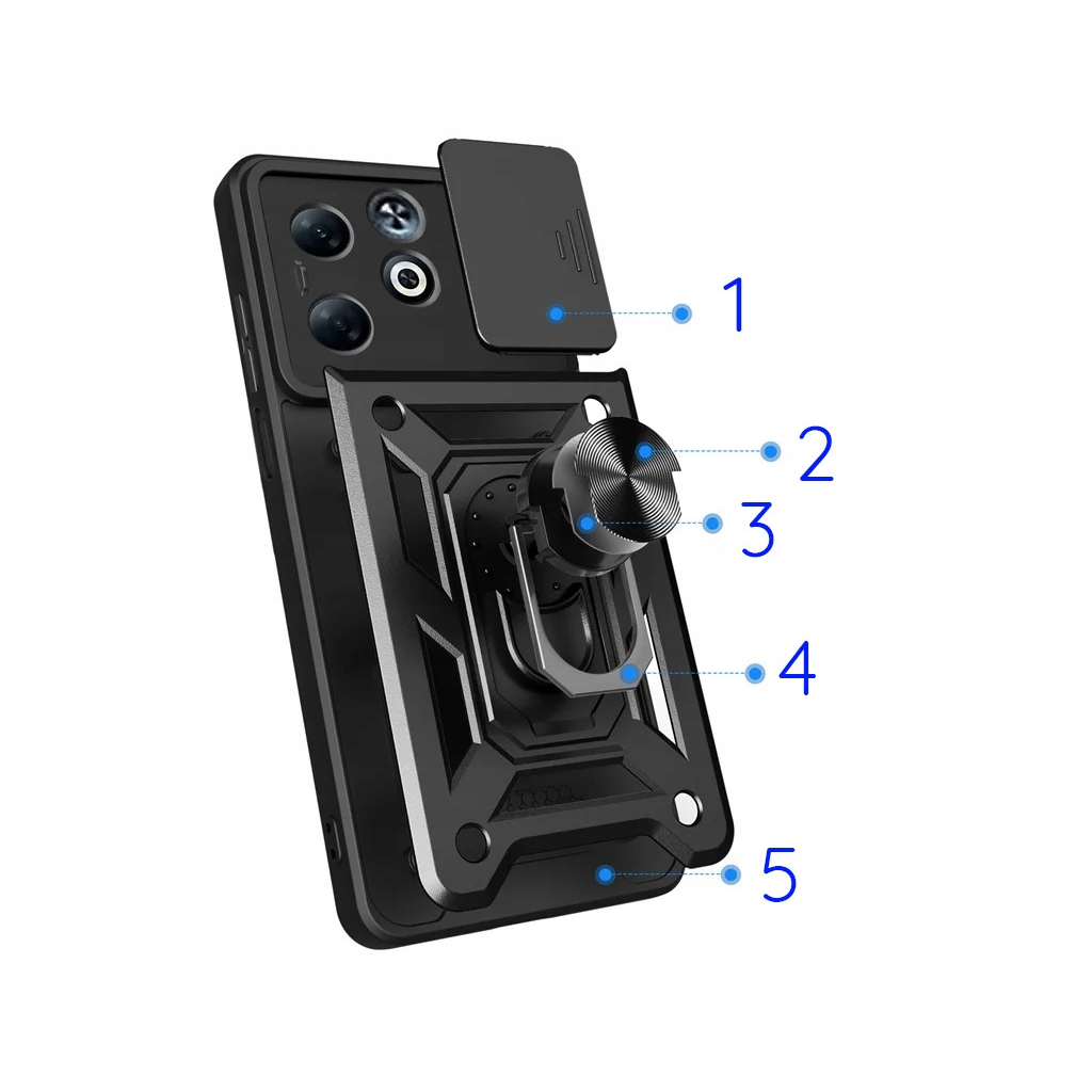 Чохол до мобільного телефона BeCover Military Infinix Smart 9 (X6532) Black (713049) - зображення 3