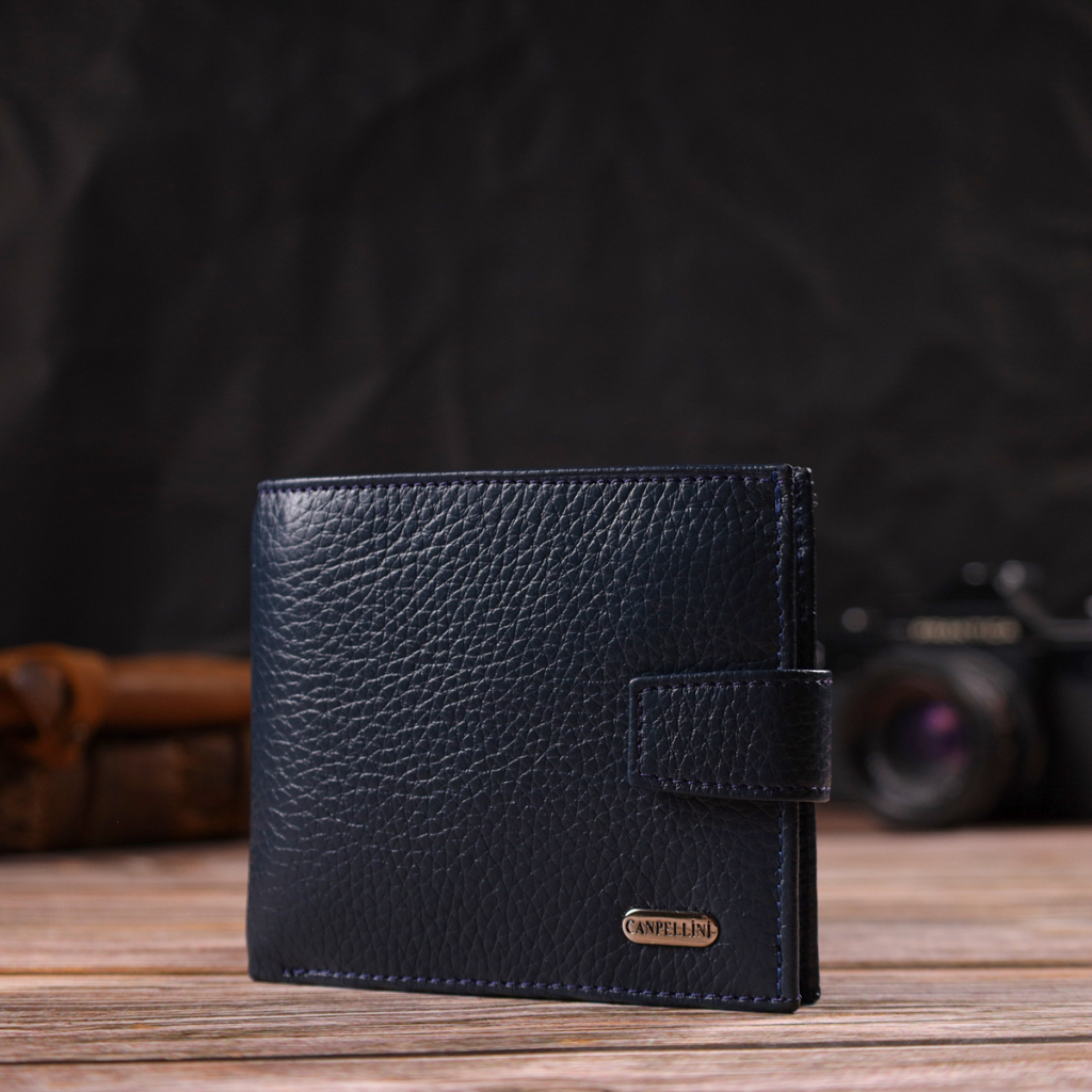 Гаманець Canpellini З натуральної шкіри Синій (21879) - зображення 8