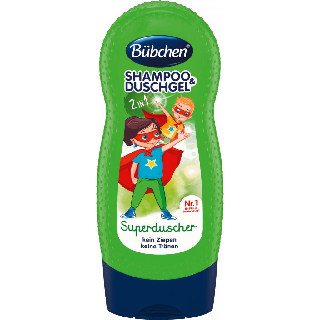 Дитячий шампунь Bubchen і гель для душу Супергерой 230 мл (12361372) - зображення 1