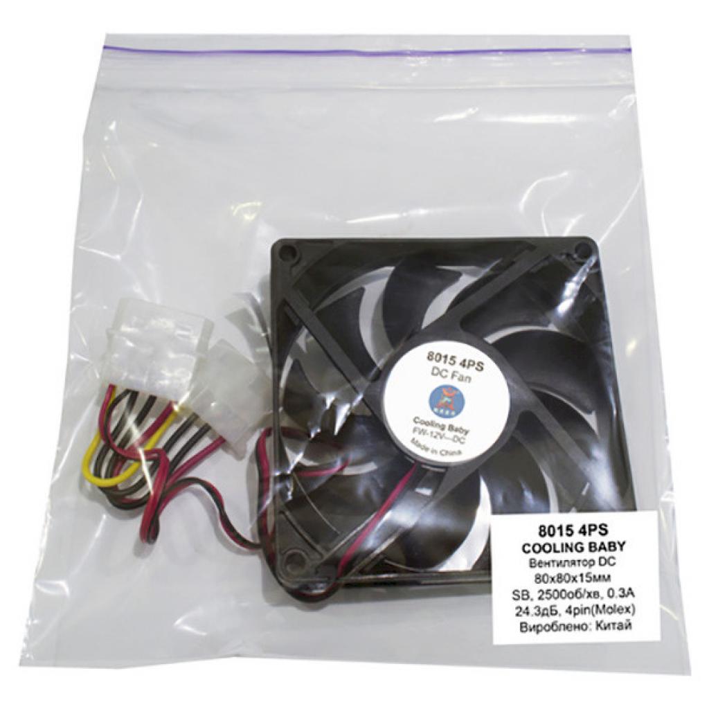 Кулер до корпусу Cooling Baby 8015 4PS - зображення 4