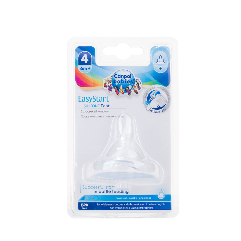 Соска Canpol babies EasyStart силіконова із широкою шийкою, каша 1 шт. (21/723) - изображение 2