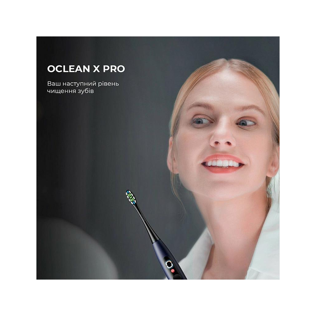 Електрична зубна щітка Oclean X Plus Pro Digital Blue (6970810556186) - зображення 7