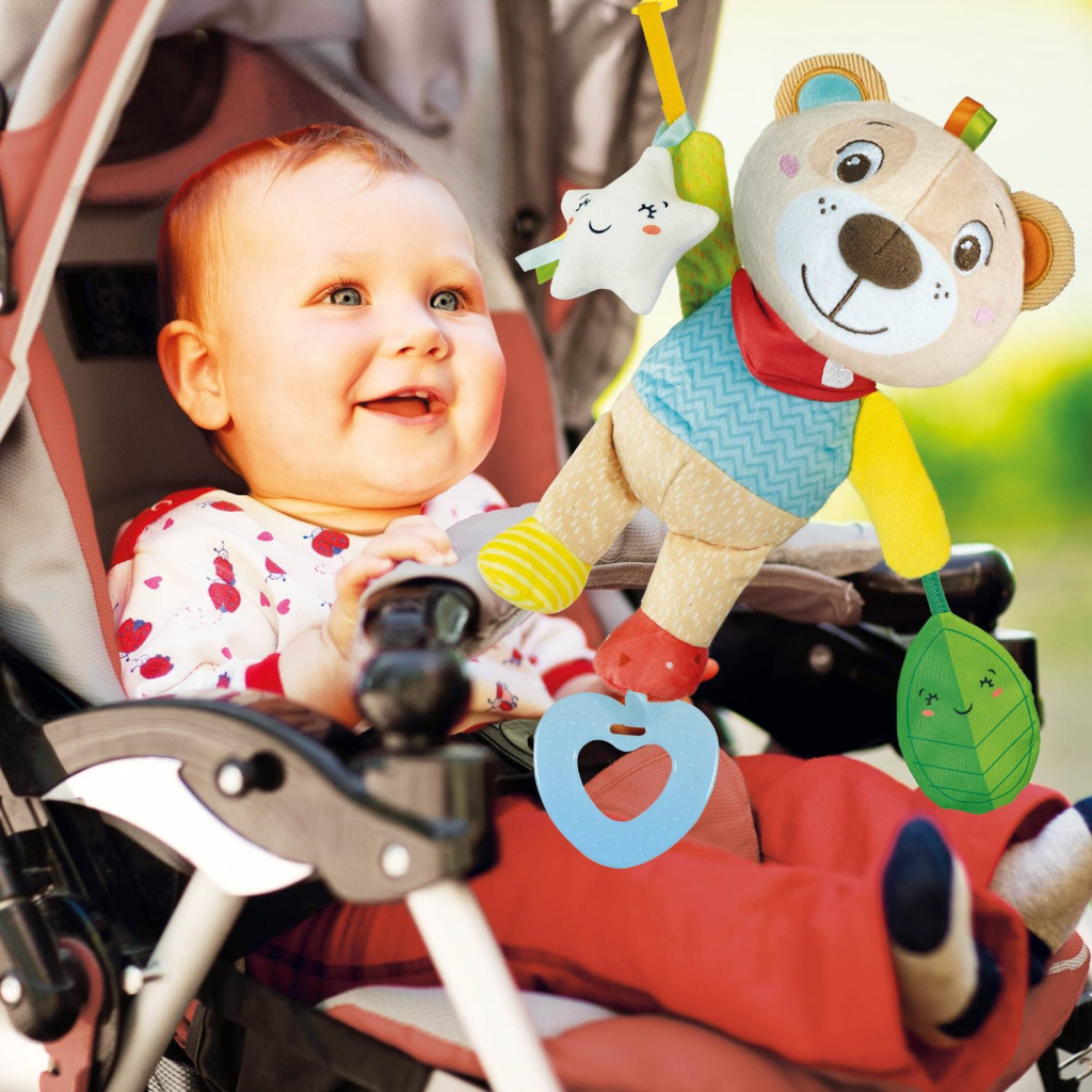 Іграшка на коляску Clementoni Easy-Peasy Soft Bear брязкальце (17788) - зображення 3