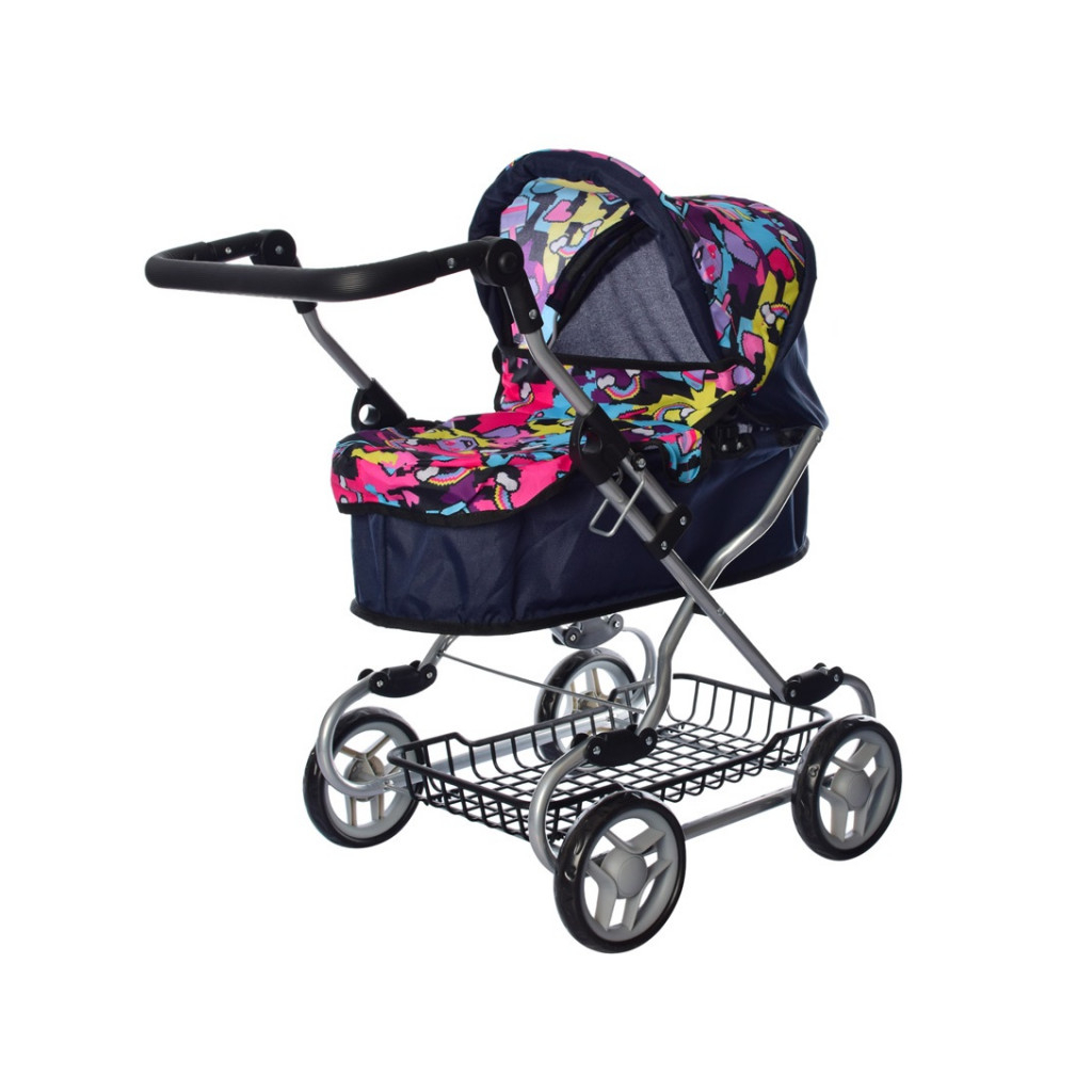 Коляска для ляльок Melogo 9680W black/multi (Melogo 9680W black/multi) - зображення 1