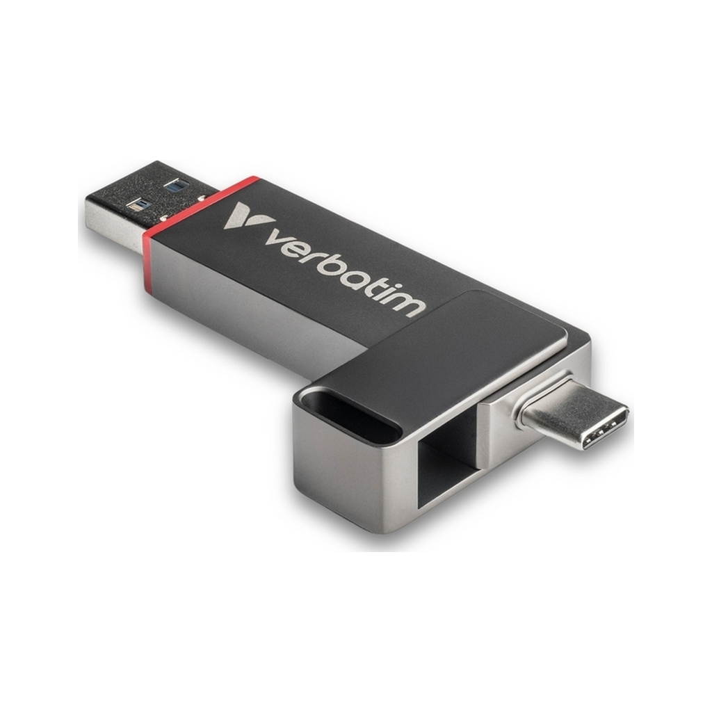 USB флеш накопичувач Verbatim 256GB QuickStick USB 3.2/USB-C (32041) - зображення 1