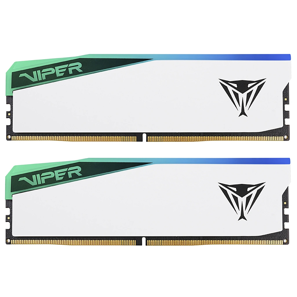 Модуль пам'яті для комп'ютера DDR5 32GB (2x16GB) 6200 MHz Viper Elite 5 RGB Patriot (PVER532G62C42KW) - зображення 1