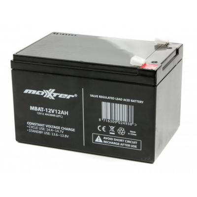 Батарея до ДБЖ Maxxter 12V 12AH (MBAT-12V12AH) - зображення 1