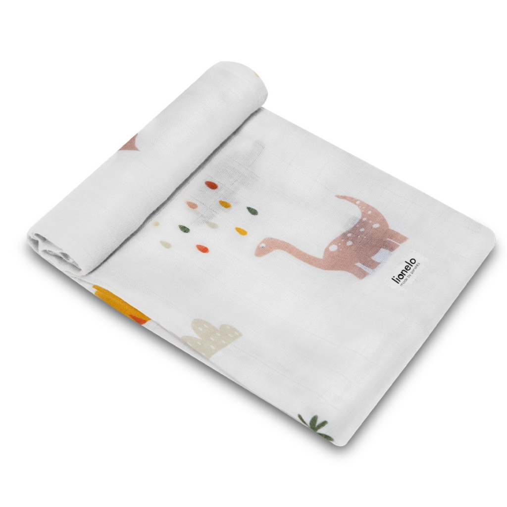 Пелюшки для малюків Lionelo Dino Bamboo Box Multicolor (LO-DINO BAMBOO BOX MULTICOLOR) - зображення 4