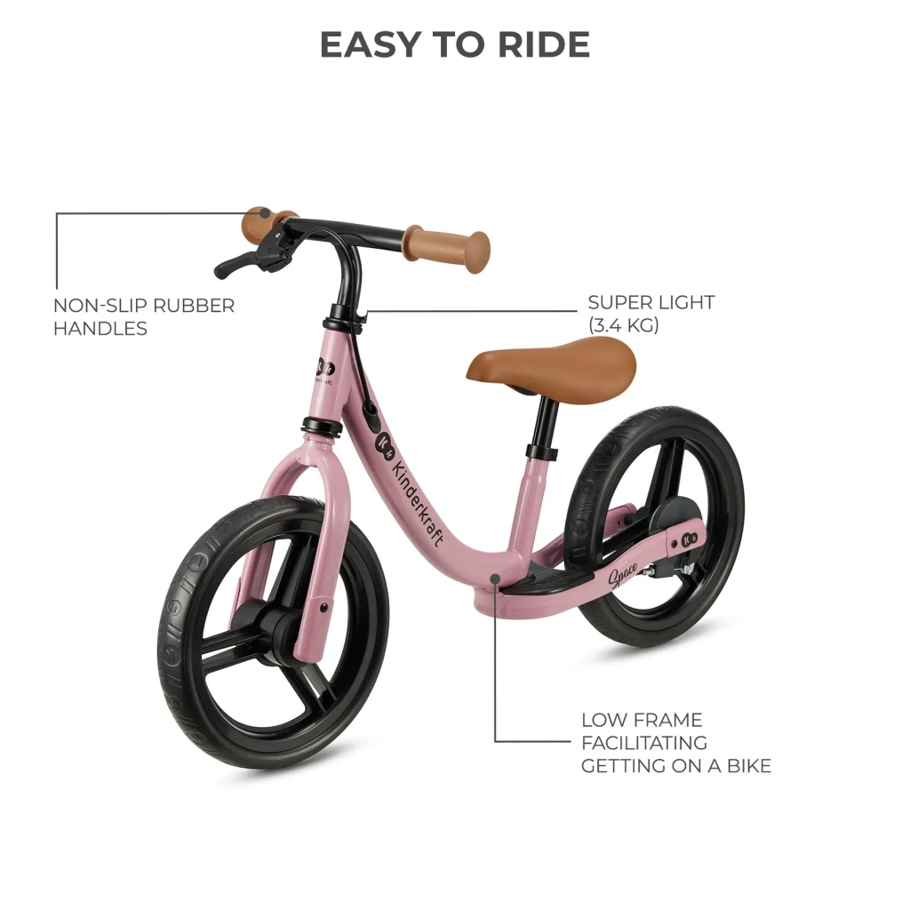 Біговел Kinderkraft Space Dark Pink (KRSPAC23PNK0000) (5902533925339) - зображення 2