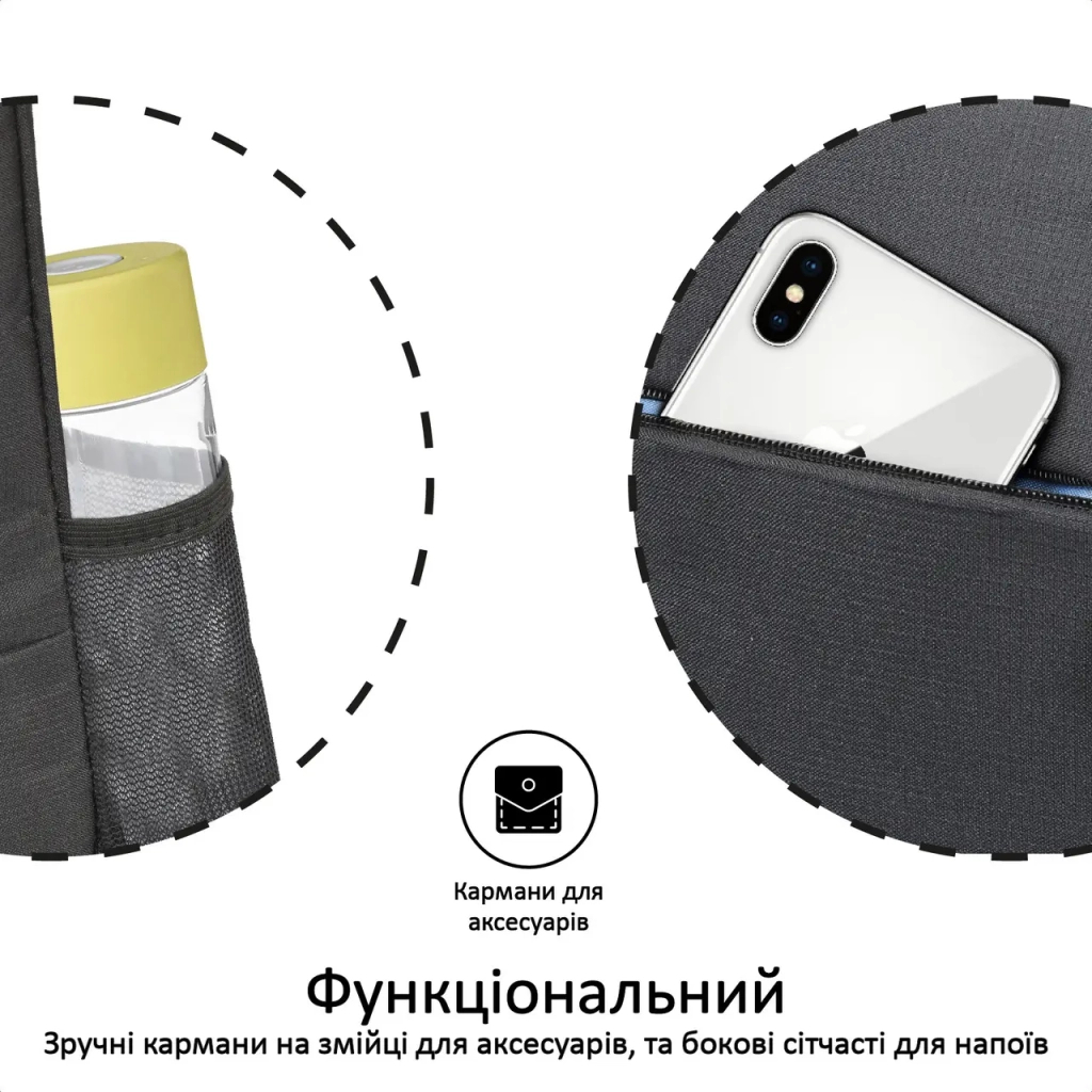 Рюкзак для ноутбука Promate 15.6" Alpha-BP black (alpha-bp.black) - зображення 4