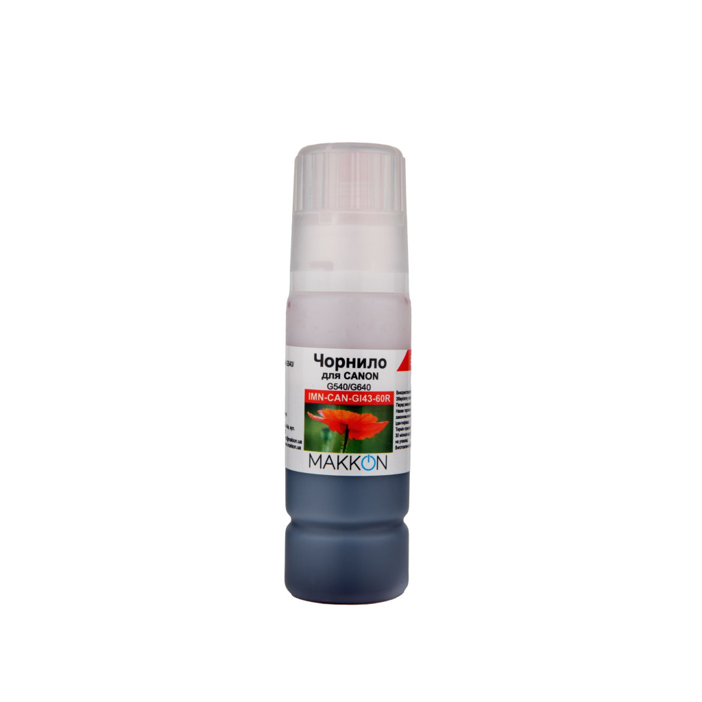 Чорнило Makkon Canon GI-43 60 мл red (IMN-CAN-GI43-60R) - зображення 1