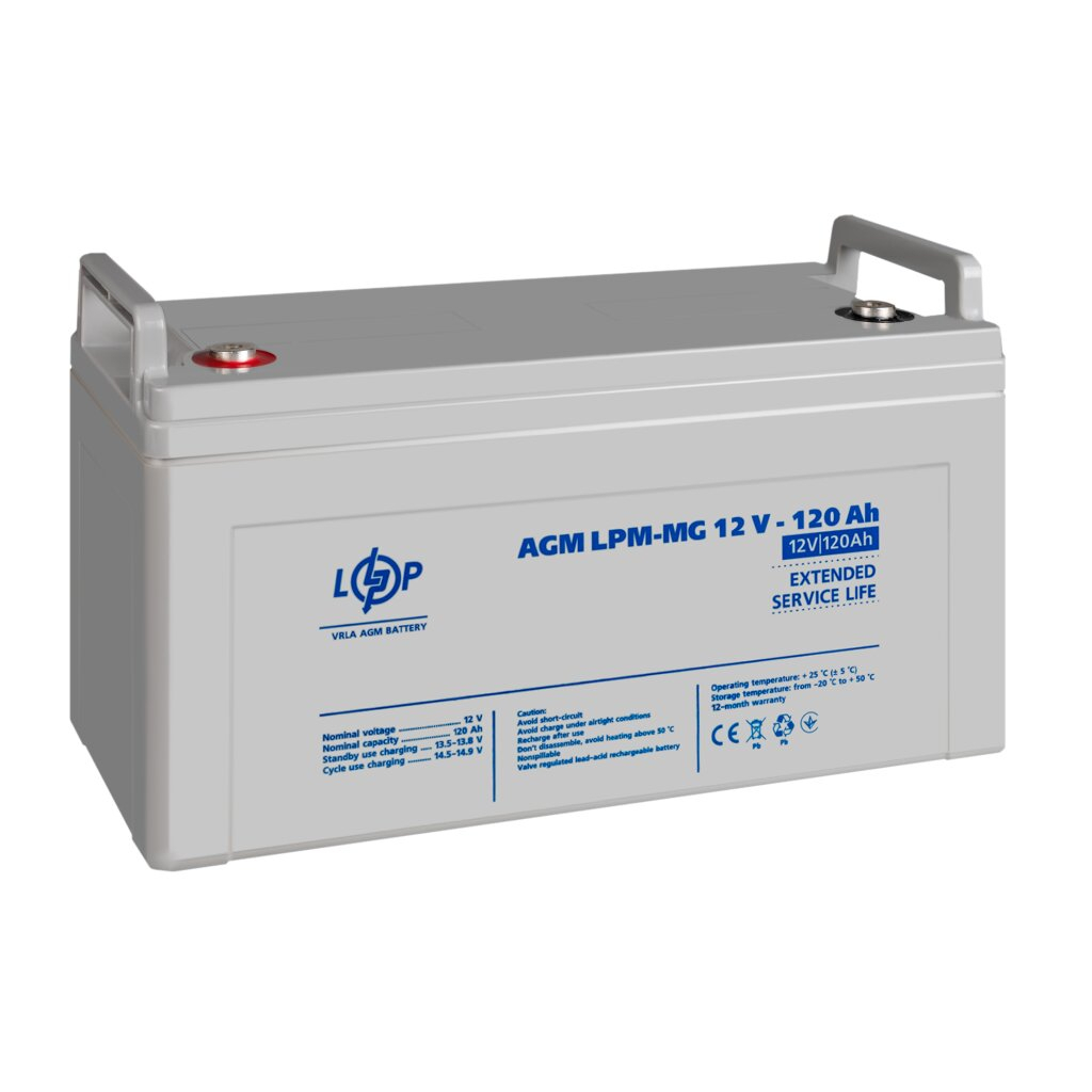 Батарея до ДБЖ LogicPower LPM MG 12В 120 Ач (3876) - зображення 4