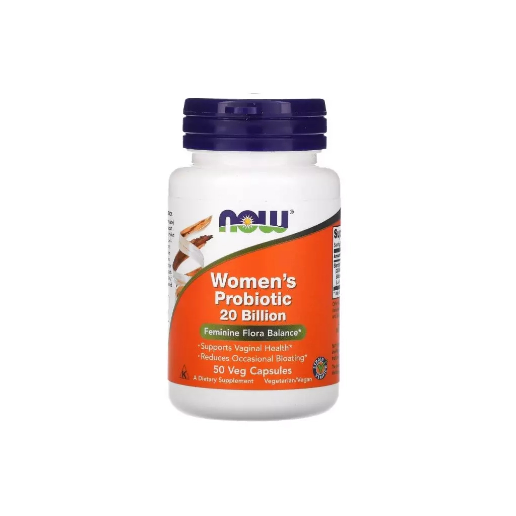 Пробіотики Now Foods Для Жінок, 20 млрд КУО, Woman's Probiotic, 20 Billion (NOW-02906) - изображение 1