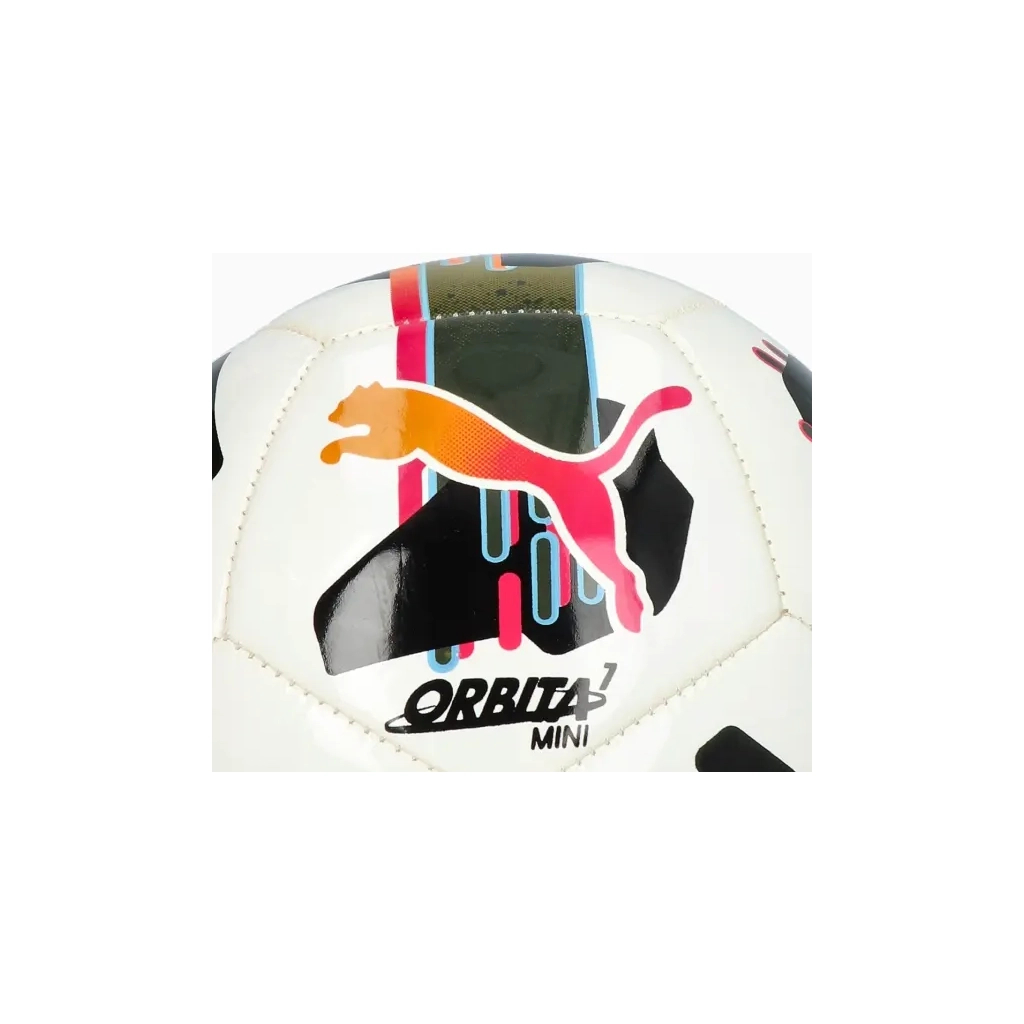 М'яч футбольний Puma Orbita 7 MS Mini 084336-01 білий, чорний, помаранчевий 1 (4067981495184) - изображение 3