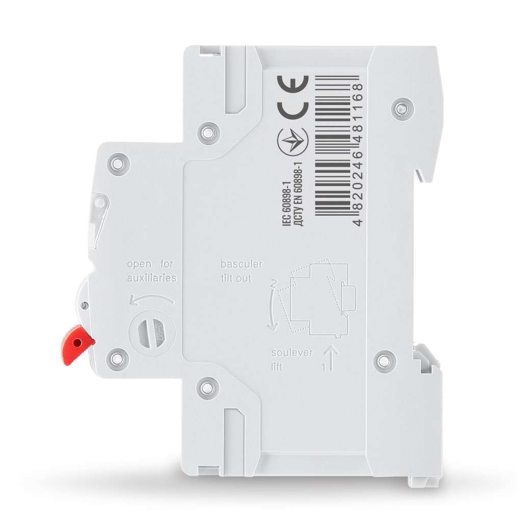 Автоматичний вимикач Videx RS4 RESIST 1п 50А С 4,5кА (VF-RS4-AV1C50) - зображення 3