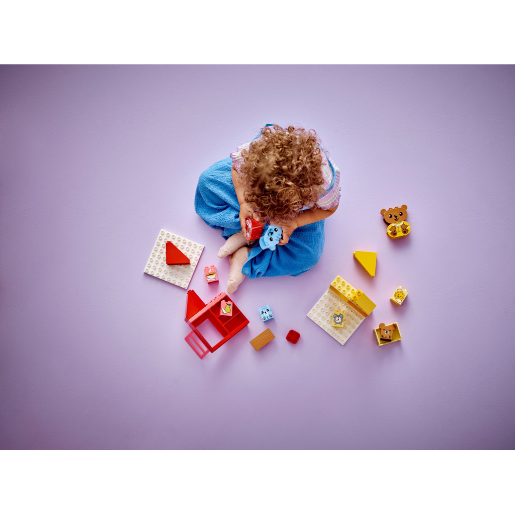 Конструктор LEGO DUPLO My First Повсякденні процедури: Час вечері й сну 28 деталей (10414) - зображення 7