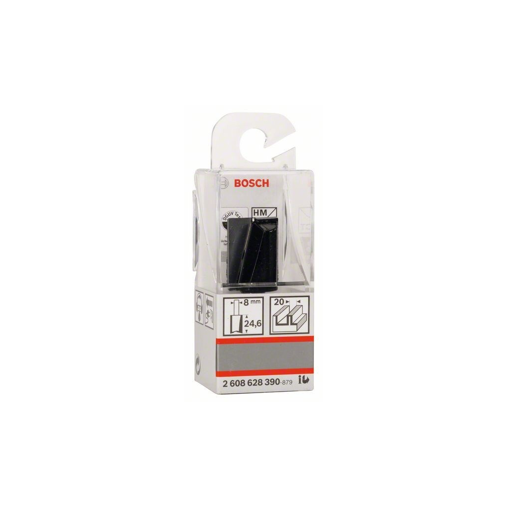 Фреза Bosch Professional пазова, Std, S8, D20, L25 (2.608.628.390) - зображення 3