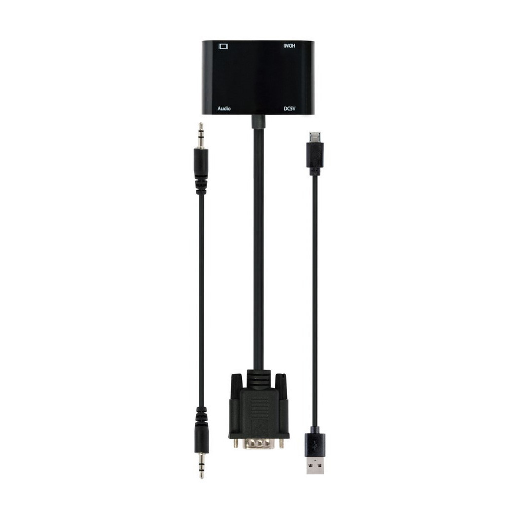Перехідник Cablexpert VGA to HDMI/VGA+audio 3.5mm (A-VGA-HDMI-02) - изображение 3