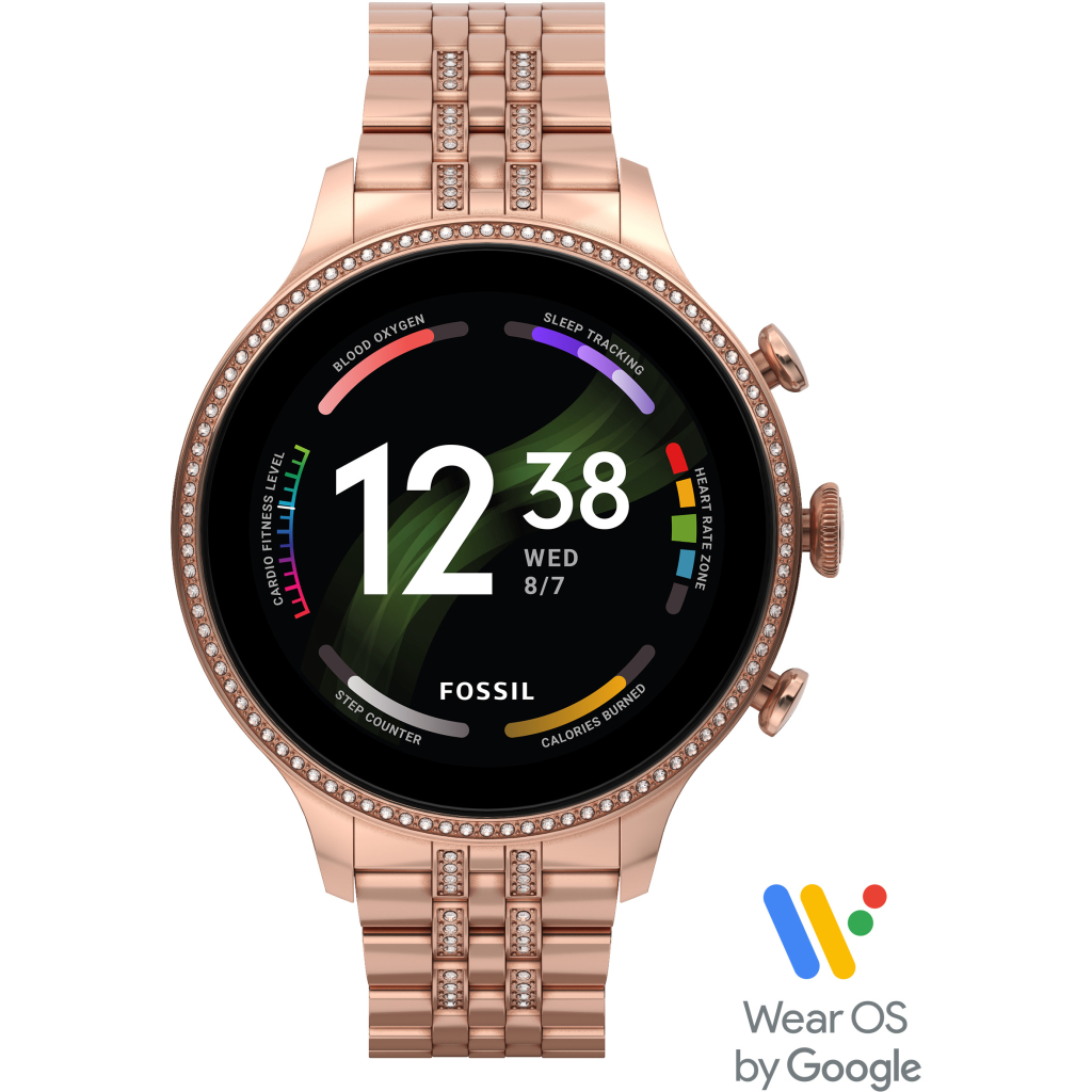 Смарт-годинник Fossil Gen 6 Rose Gold-Tone Stainless Steel (FTW6077) - зображення 6