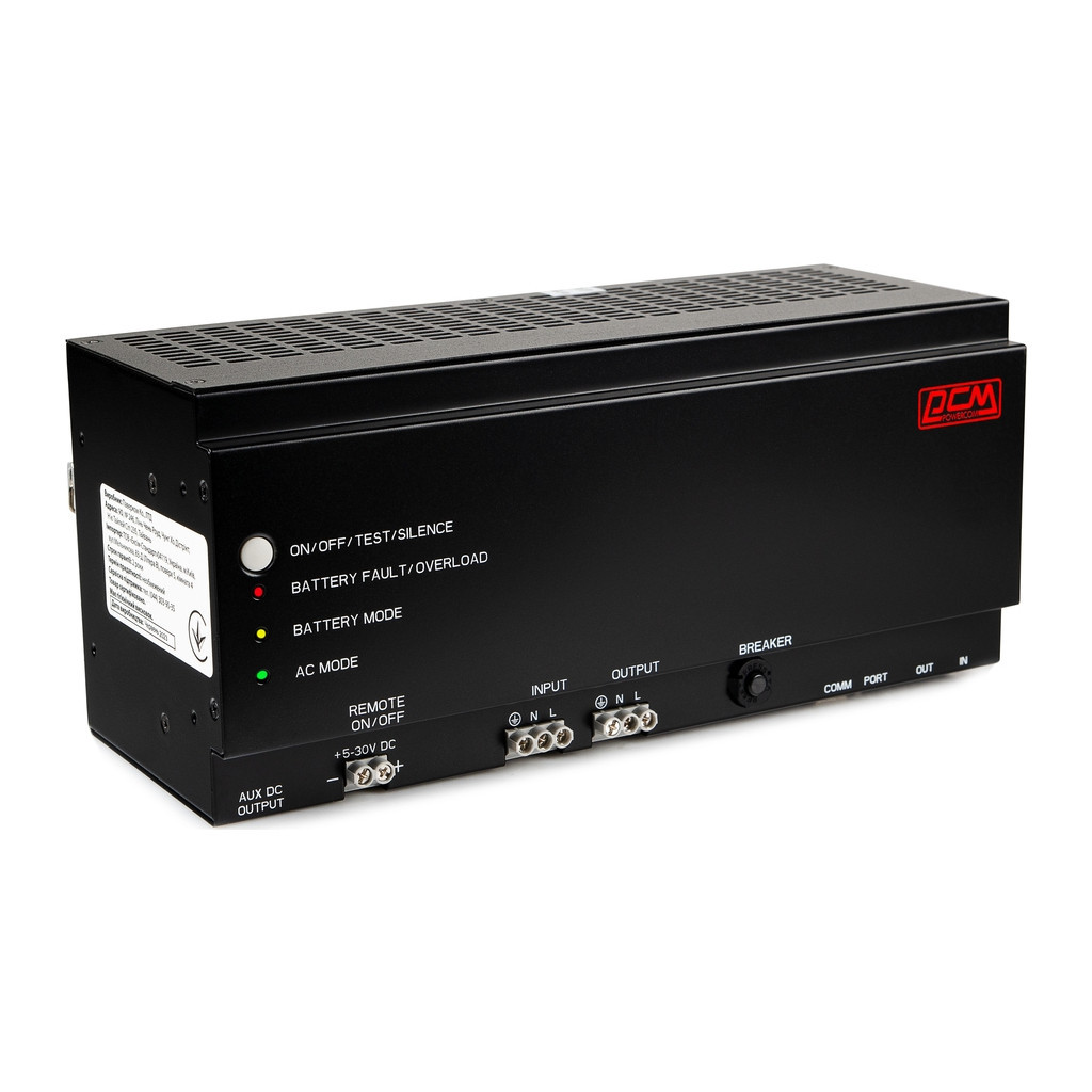 Пристрій безперебійного живлення Powercom DRU850DIN, 510W - зображення 5